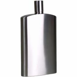 Basic Nature Brush Hip Flask Wide 125ml