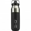 360° degrees Wide Mouth Insulated Drink Bottle with Sipper Cap 1000ml black