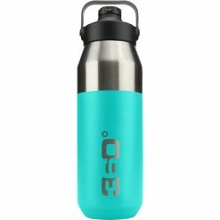 360° degrees Wide Mouth Insulated Drink Bottle with Sipper Cap 750ml turquoise