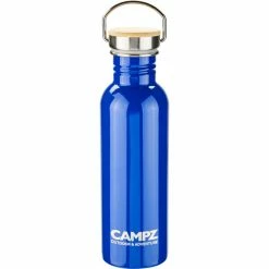CAMPZ Bottle with Bamboo Cap 750ml blue