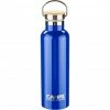 CAMPZ Insulated Bottle with Bamboo Cap 750ml blue