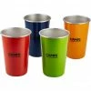 CAMPZ Stacking Cup Set Stainless Steel 4-Pieces multicolour