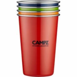 CAMPZ Stacking Cup Set Stainless Steel 4-Pieces multicolour -Cups & Mugs Sales Store campz stapelbecher set edelstahl 4 stueck bunt 6