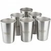 CAMPZ Stacking Cup Set Stainless Steel 6-Pieces silver