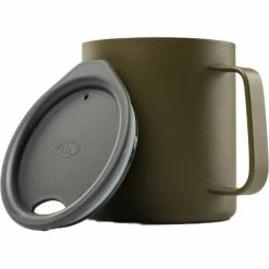 GSI Glacier Stainless 15 Fluid Ounce Camp Cup 444ml olive 5 GSI Glacier Stainless 15 Fluid Ounce Camp Cup 444ml olive -Cups & Mugs Sales Store gsi glacier stainless steel 15 fl oz camp cup olive 3