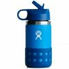 Hydro Flask Wide Mouth Bottle with Straw Lid and Boot 355ml Kids lake