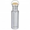Klean Kanteen Reflect Narrow Bottle 532ml with Bamboo Cap mirrored stainless