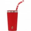 MIZU Tumbler 16 with Red Straw red