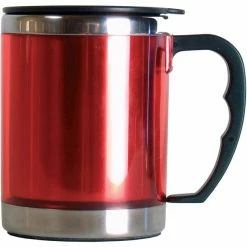 Basic Nature Stainless Steel Thermal Cup 420ml fire red